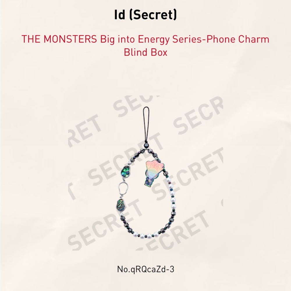Big into Energy Charm - ID Secret